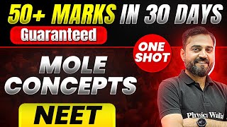 50 Marks Guaranteed MOLE CONCEPT  Quick Revision 1 Shot  Chemistry for NEET [upl. by Bushey]