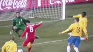 Ji YunNam scored the first goal of the 2010 FIFA World Cup against Brazil in the 89th minute [upl. by Akerdal311]