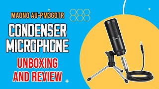 MAONO AUPM360TR 35MM CONDENSER MICROPHONE UNBOXING AND REVIEW  TECHNO KINGDOM [upl. by Rogerio]