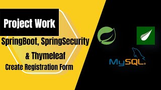 41 Registration form in spring application  springboot and thymeleaf project [upl. by Ivan746]