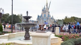 Magic Kingdom HUB Expansion West Near Crystal Palace Tour Including Fireworks Fastpass Area More [upl. by Silvano]