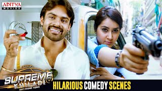 Supreme Khiladi Movie Hilarious Comedy Scenes  Sai Dharam Tej Raashi Khanna  Aditya Movies [upl. by Mudenihc910]