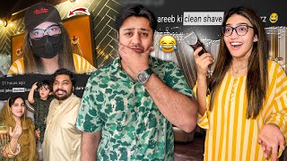 AREEB KI CLEAN SHAVE KER DE 😂  Resturant Mai Waiter Ban Gai 😱  Dare Challenge Part 2 😈 [upl. by Nikita]