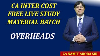 FREE ICAI STUDY MATERIAL BATCH OVERHEADS [upl. by Most]