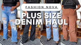 PLUS SIZE FASHION NOVA JEANS  Tall Plus Size Jeans [upl. by Eidoj]