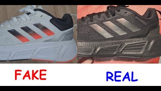 Adidas Questar running real vs fake How to spot fake Adidas Questar sneakers [upl. by Nirahs]