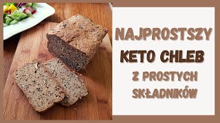 NAJPROSTSZY KETO CHLEB z siemienia lnianego 🍞 PROSTY KETO CHLEB chleb bez glutenu [upl. by Airamahs739]