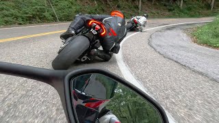 Chasing Two Fast Ducati Superbikes😈V4sp amp 1199 [upl. by Ehsrop862]