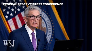 Watch Fed Chair Jerome Powell Holds News Conference After Rate Decision  WSJ [upl. by Bandeen]