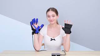 Hand Finger Rehabilitation Exerciser Robot Gloves [upl. by Panthea]