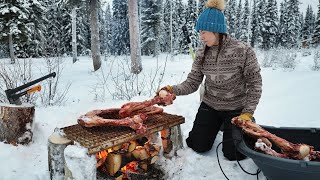 The Bite is ON in the Bitter Cold  Cabin Trip at 40 Below [upl. by Fidelas178]