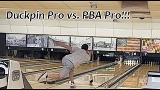 Duckpin Bowling Pro vs PBA Pro [upl. by Grewitz375]