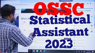 OSSC STATISTICAL ASSISTANT 2023  DETAILED ANALYSIS Of SYLLABUS  OSSC NEW VACANCY 2023 [upl. by Crysta45]