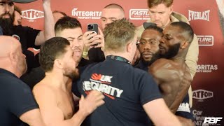 SEPARATED BY SECURITY FLORIAN MARKU amp CHRIS KONGO BRAWL AT FINAL FACE OFF FULL WEIGH IN [upl. by Eanel916]