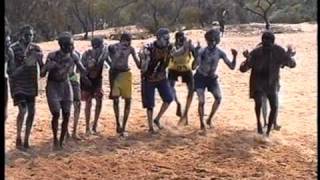 Dancing during initiation ceremony in Numbulwar Australia [upl. by Aerdnahs992]