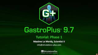 GastroPlus® Tutorial Phase 1 Prediction of plasma concentration [upl. by Rockefeller]