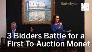 Bidding Battle Drives Monet’s Venice Vision to a Record [upl. by Anelas]