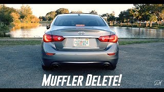 LOUD Infiniti Q50 Muffler Delete  Inside Cabin  DriveBy  HD [upl. by Ause969]