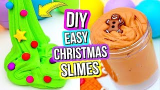 DIY FUN HOLIDAY SLIME RECIPES How To Make Slime For Christmas [upl. by Suoicerpal]