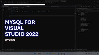 How to Install Mysql for Visual Studio 2022 [upl. by Rhiana]