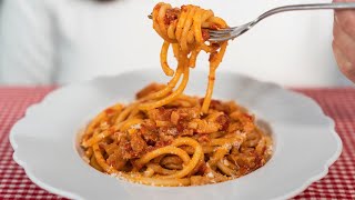 Pasta all’amatriciana La vera ricetta originale – questa pasta italiana ha fatto impazzire tutti [upl. by Anirok]