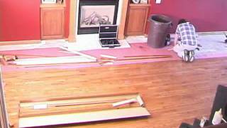 Installing Bruce Hardwood Flooring  Stop Motion Animation [upl. by Araihc]