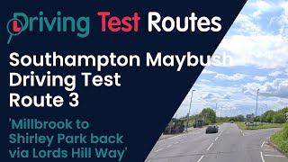 Southampton Maybush Driving Test Route 3 [upl. by Desdee]