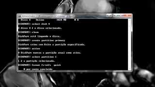 Criando pendrive bootável pelo CMD windows 7 [upl. by Eralc]
