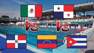 Natación 4x100 Relevo MEX 🇲🇽 VEN 🇻🇪 DOM 🇩🇴 CUB 🇨🇺 por el oro 🥇  Juegos Centroamericanos 2023 [upl. by Friedrich884]