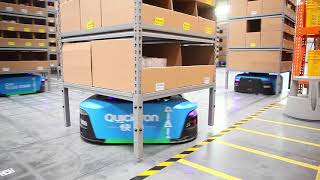 Robots do the work inside Cainiao Smart Logistics [upl. by Yanahc]