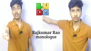 LUDO MOVIE MONOLOGUE  Rajkumar Rao monologue  Act with Shiven [upl. by Vershen]