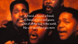 The Winans  A Friend featuring Aaron Hall [upl. by Graf]