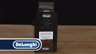 DeLonghi How To Grind Espresso Coffee KG79 Burr Grinder [upl. by Llenyr980]