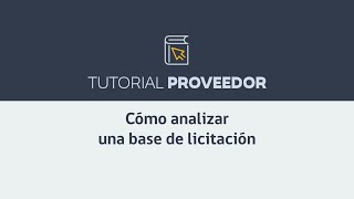 Tutorial proveedor Cómo analizar una base de licitación [upl. by Donn]