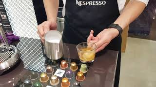 Nespresso Creatista Plus頂級咖啡機拉花製作2 [upl. by Slohcin]