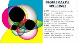 El problema de Apolonio Tangencias [upl. by Mazlack]