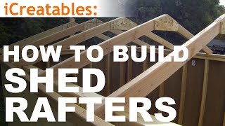 How To Build A Shed  Part 4  Building Roof Rafters [upl. by Arlee]