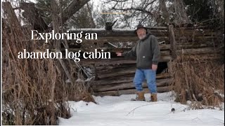 An Old Off Grid Abandoned Homestead  Old Pioneer Log Cabin in The Mountains [upl. by Bissell]