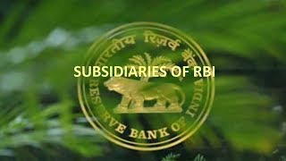 Banking Awareness  Subsidiaries of RBI  BRBNMPL DICGC NABARD NHB [upl. by Angelika]