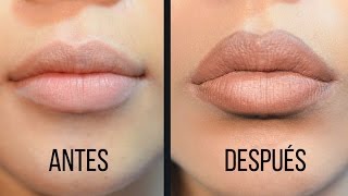 Cómo tener labios más GRUESOS y GRANDES sin cirugía⎢Maquillaje de labios ⎢Day Arvizu♡ [upl. by Leaw]