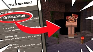 Do NOT Use The Orphanage Seed in Minecraft [upl. by Asiole300]