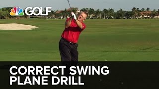 Correct Swing Plane Drill  SwingFix  Golf Channel [upl. by Giulia869]