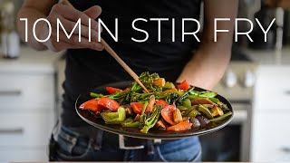 FAST Vegetable Stir Fry  EASY Chinese Veggies Recipe [upl. by Goulette528]