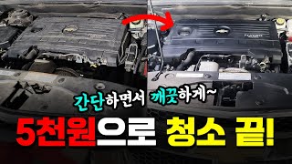 5천원으로 엔진룸 청소하는 방법 이렇게 간단해 [upl. by Rondon]