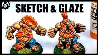 HOW to GLAZE Miniatures  Differences of INKS Washes and Glazes [upl. by Fidela941]