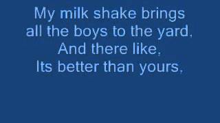 Kelis  Milkshake Lyrics [upl. by Atsyrhc]