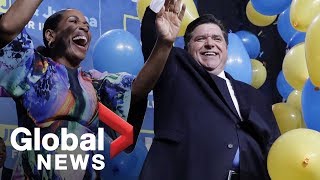 Midterm Elections JB Pritzker gives victory speech after winning [upl. by Cade]