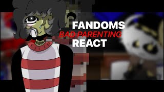 🌙 Fandoms React to…BAD PARENTING  Pt1  Warnings in Comments 🌙 [upl. by Derfla]