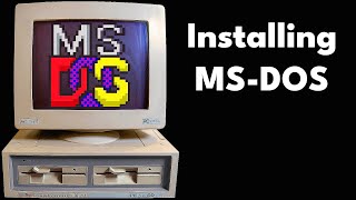 Installing MS DOS 622 With Floppy Disks A StepByStep Guide [upl. by Notkcorb]