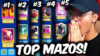 Los 5 MAZOS MÁS ROTOS de PRO PLAYERS Clash Royale [upl. by Drawyah]